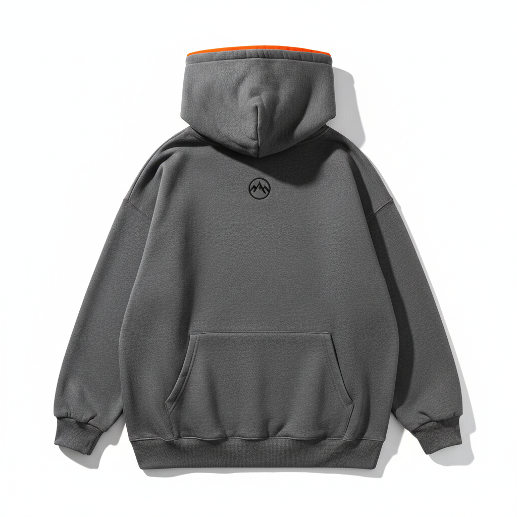 Unisex Heavyweight Pullover Hoodie - Back View